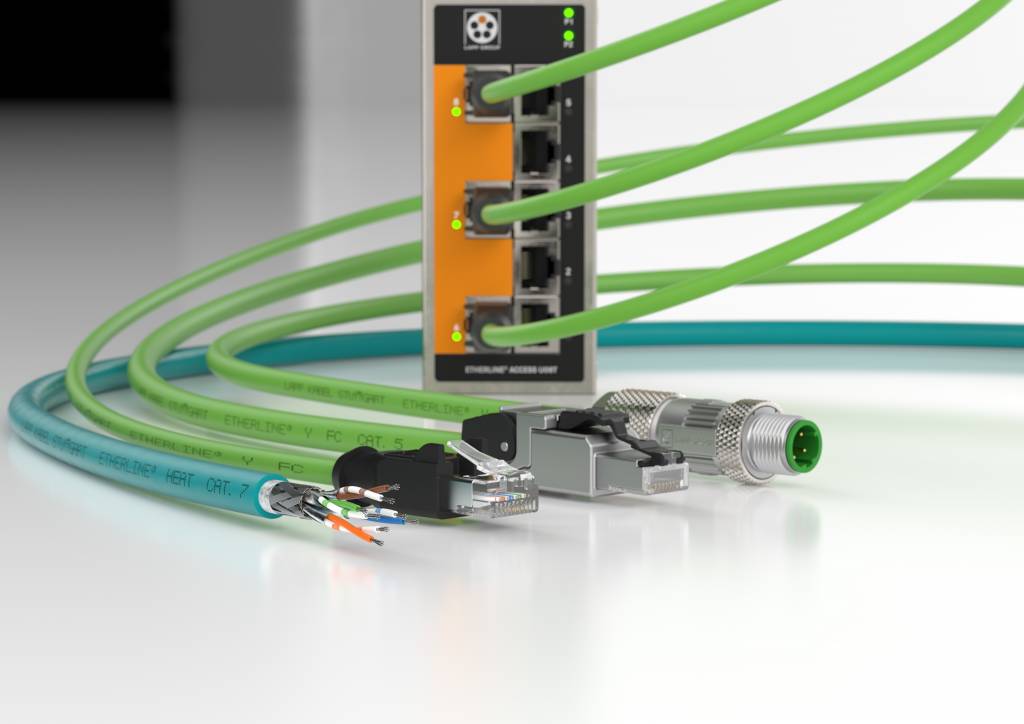 Kabel und mehr: Lapp bietet auch viele Produkte aus dem Leitungsumfeld an - vom Steckverbinder bis zum Switch.