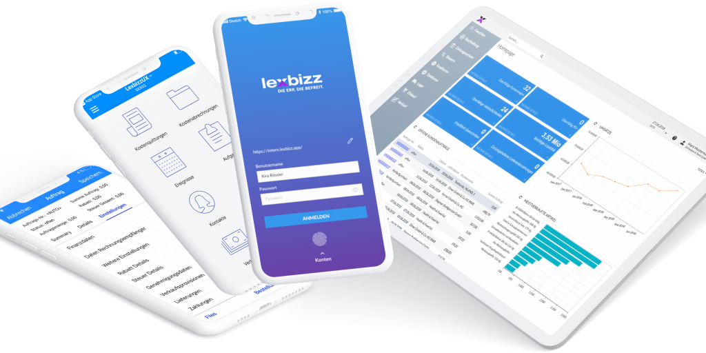 Als Cloud-ERP-Lösung ist Lexbizz auf gängigen Plattformen abrufbar