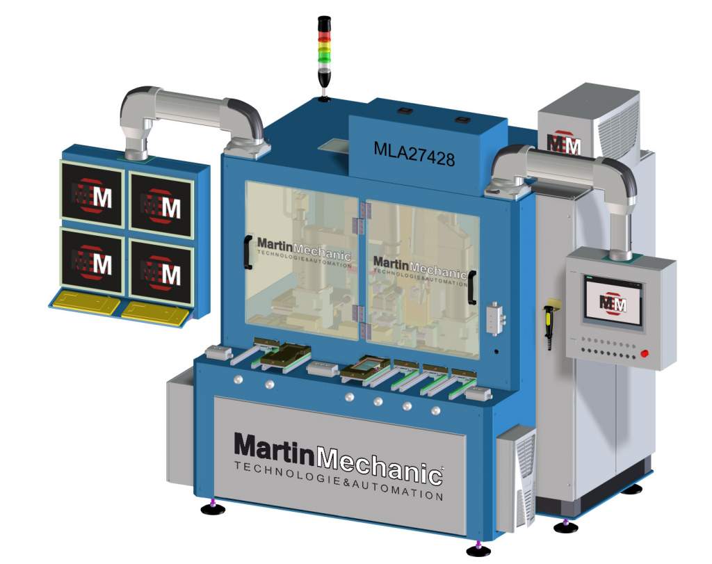 Das filigrane Teile-Handling der Automationsanlage MLA27428 von MartinMechanic wurde exakt auf die Produktion im Reinraum abgestimmt.