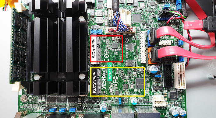 Optimal erweiterbar per mini-SATA- und mini-PCIe-Schnittstelle
