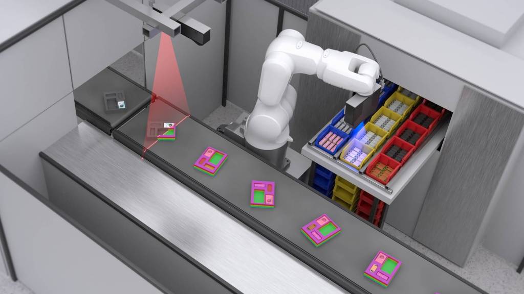 Ein smartes 3D-Robot-Vision-System eignet sich für viele Anwendungen, wie z.B. für semistruktiertes Bin Picking.