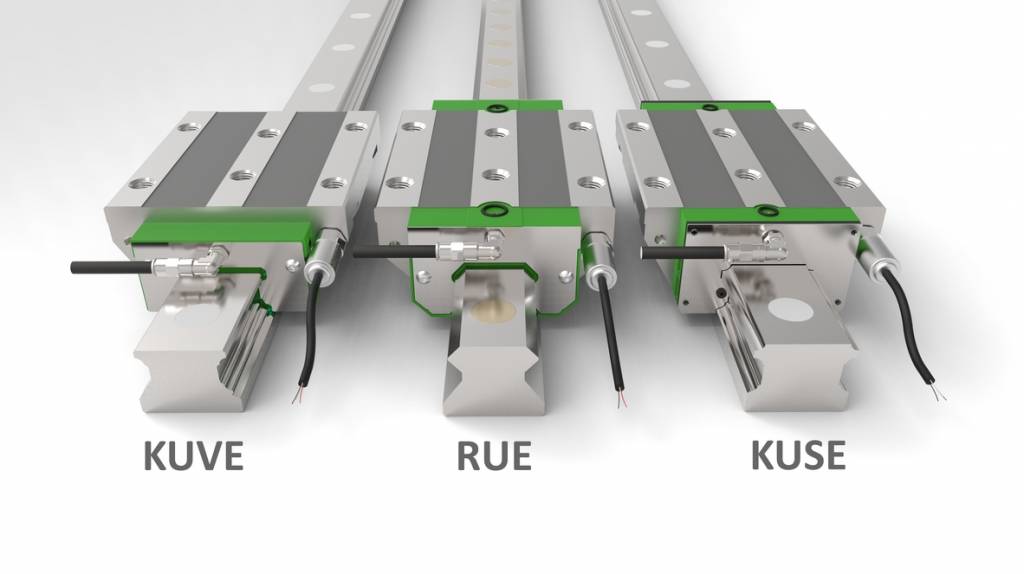 Schaeffler DuraSense wird optional für die Profilschienenführungen der Baureihen Kuve, Rue und Kuse angeboten.