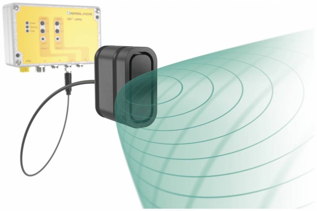 Eine stark elliptische Schallkeule sichert die ideale Bereichsüberwachung in Safety-Anwendungen.