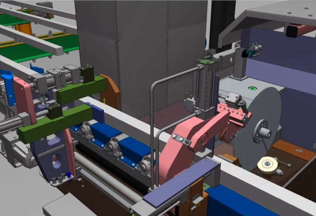 Digitaler Zwilling einer Sägemaschine von Framag Industrieanlagenbau
