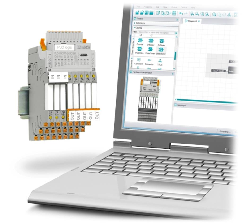 Die Software Logic+ zeichnet sich durch eine einfache Erstellung des jeweiligen Programms sowie intuitive Bedienung per Hardwareansicht aus.