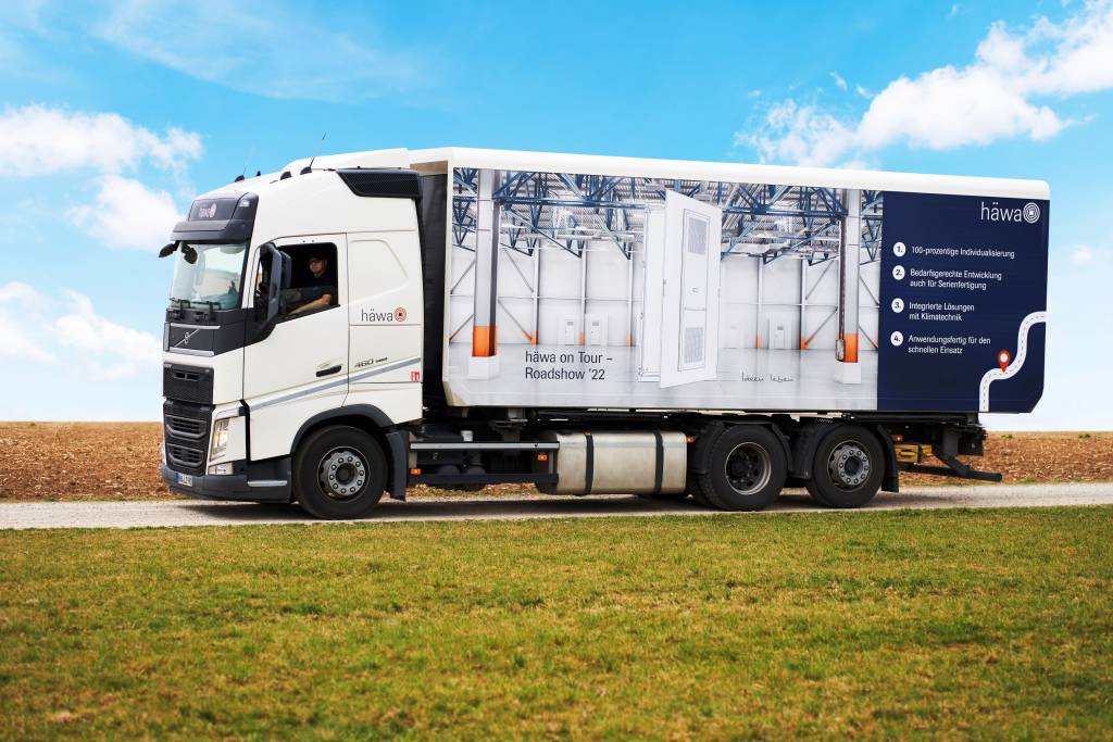 Bild 1 | In diesem Jahr tourt der Häwa-Show-Truck durch Deutschland, Österreich, die Schweiz, Frankreich, die Niederlande, Belgien, Dänemark, Schweden, Irland und Großbritannien.