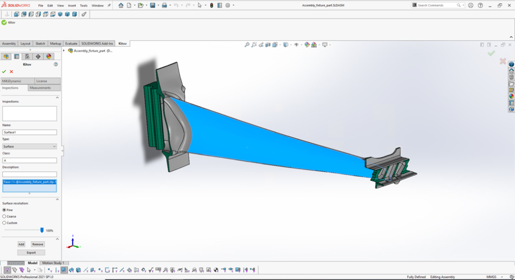 Mit dem CAD-basierten visuellen Inspektionssystem CAD2Scan lassen sich zu prüfende Bereiche vielschichtiger Komponenten unkompliziert und intuitiv direkt im CAD-Modell definieren.
