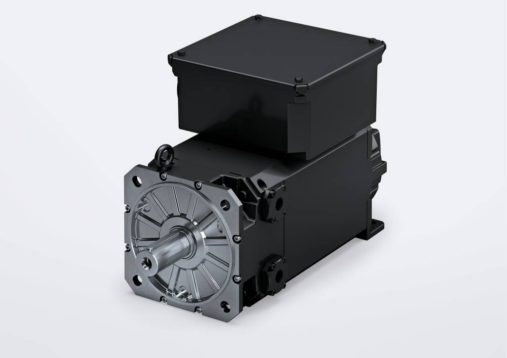 Der Drehstrom-Synchronmotor überzeugt durch ein Aluminiumgehäuse mit integriertem Kühlkonzept.