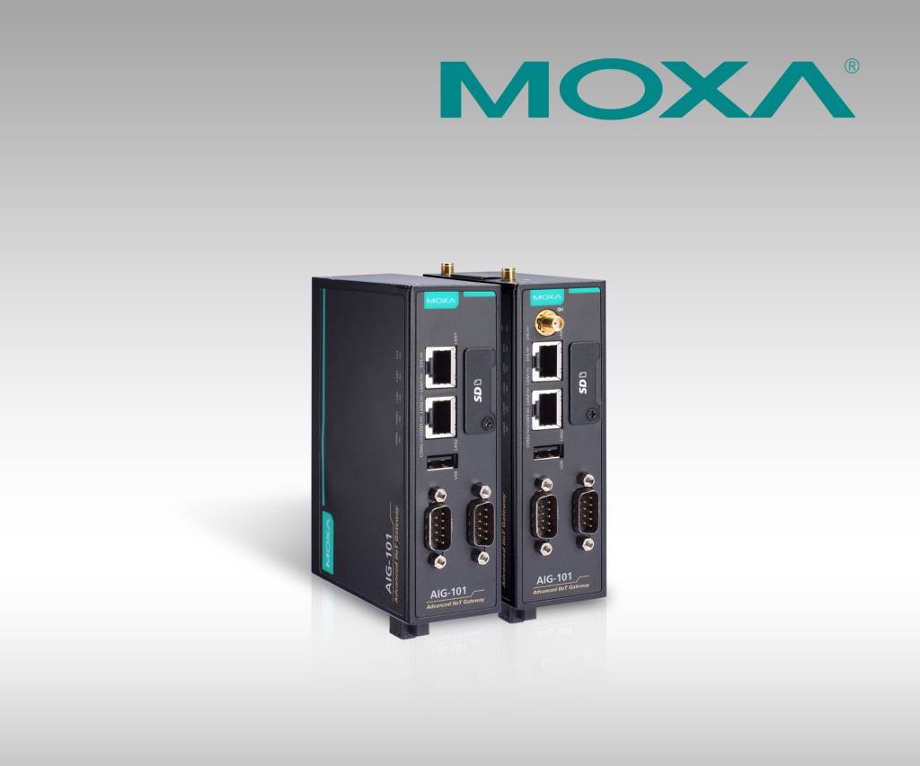 Das Gateway AIG-100 lässt sich mit UPort- und ioLogik-Geräten von Moxa integrieren.