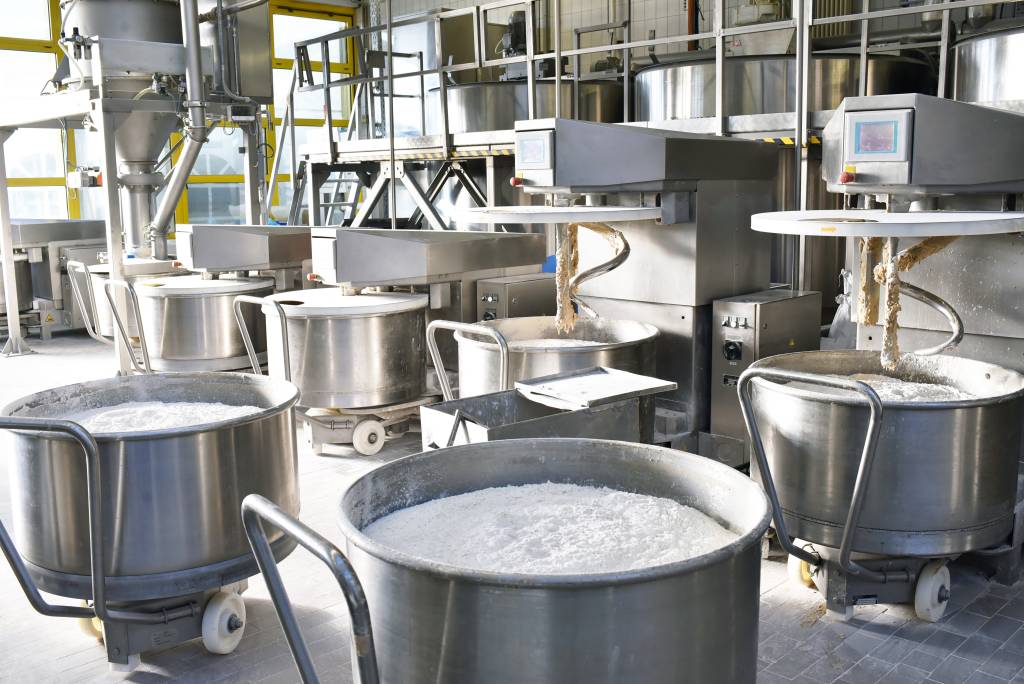 Ein Druckluftmotor wird auch unter hygienischen Gründen sehr gerne in der Lebensmittelindustrie eingesetzt - beispielsweise in Grossbäckereien.