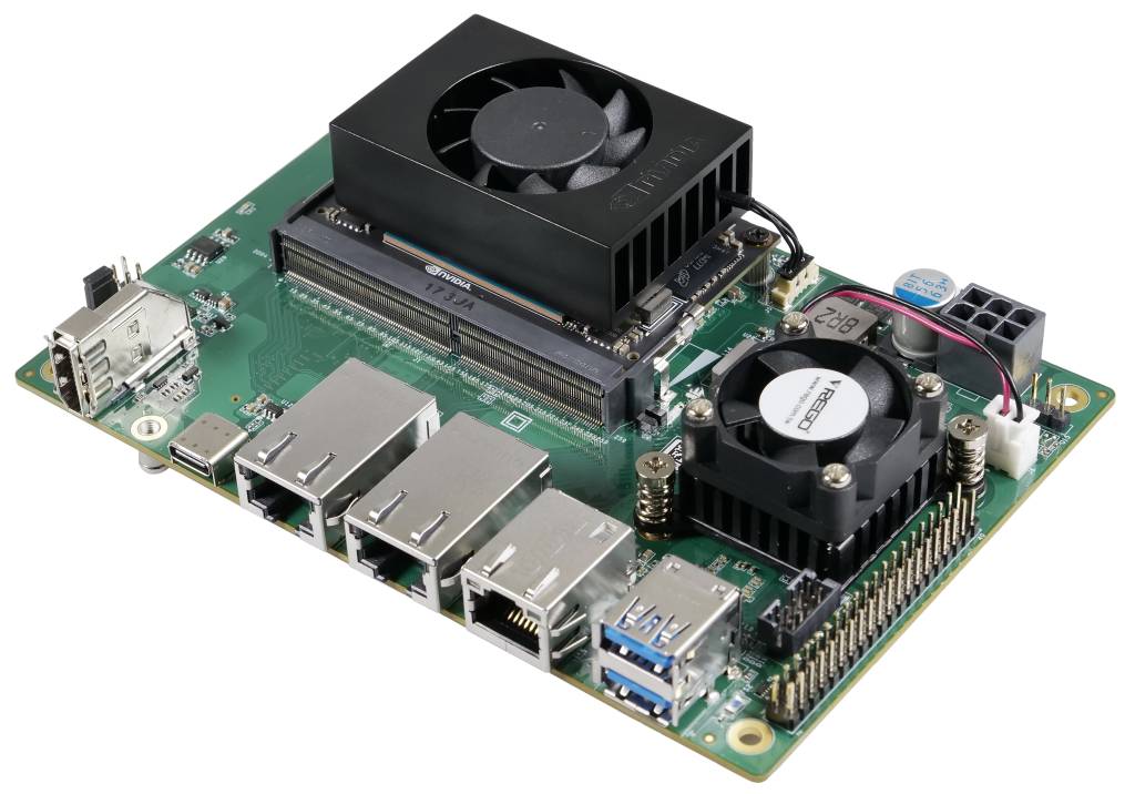 Bild 1 | Das Modular Embedded Carrier Board von Stemmer Imaging basiert auf der Nvidia Jetson Hardware und bietet Plug&Play-Effizienz für die schnelle Entwicklung von Embedded-Vision- und KI-Projekten.