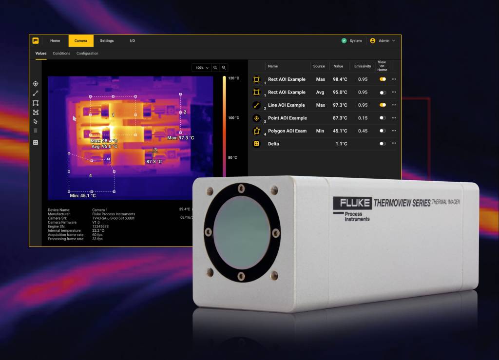 Die neue Wärmebildkamera ThermoView TV30 ermöglicht rund um die Uhr Temperaturüberwachung ohne externen PC, eine einfache Anbindung an SPSen und komplexe Analysen mit Echtzeit-Feedback zur Konformität und Sicherheit von Prozessen und Anlagen