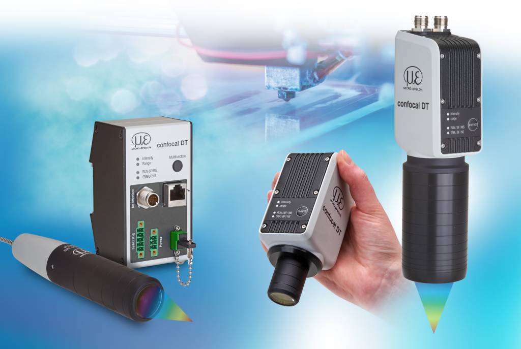 Bild 1 | Die Sensorsysteme confocalDT 2410, 2415 und 2411 eröffnen eine neue Sensorgeneration. Sie bieten eine hohe Leistungsstärke bei kompakter Bauweise.