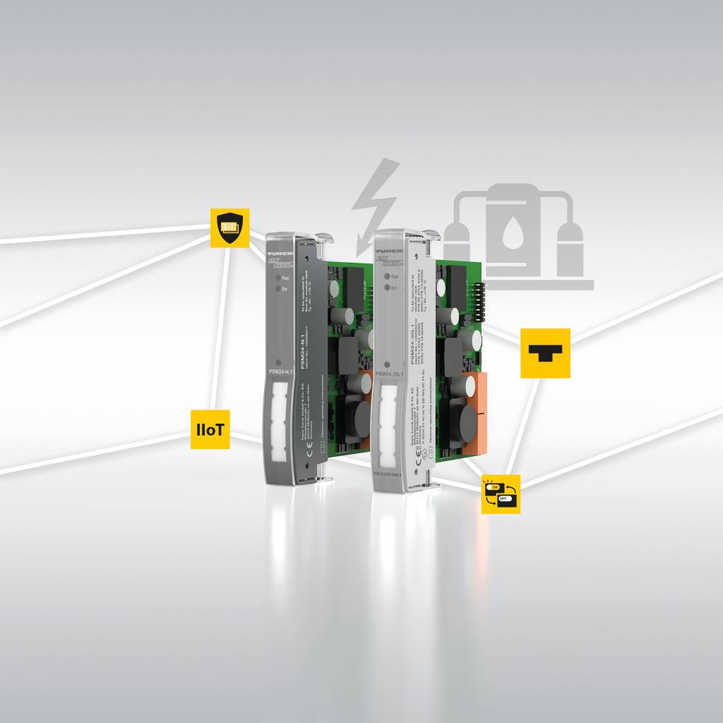 Turck; 03737401; PSM24; Pressebild; PSM24-3G.1; PSM24-N.1; Spannung; Chemie; Investionsschutz; IIoT; Hot Swapping