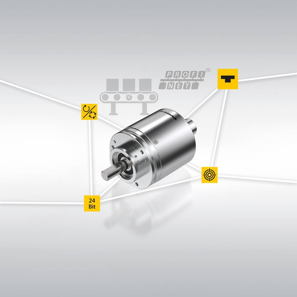 Turck; 03737382; REx-x-10xTxxC-9ExxB-B3M12; Pressebild; Encoder; Singleturn; Multiturn; 24 Bit; präzise, Profinet