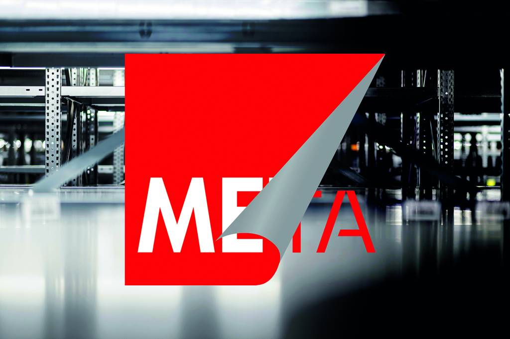 META präsentiert ein neues Markenlayout auf der Logimat 2024.