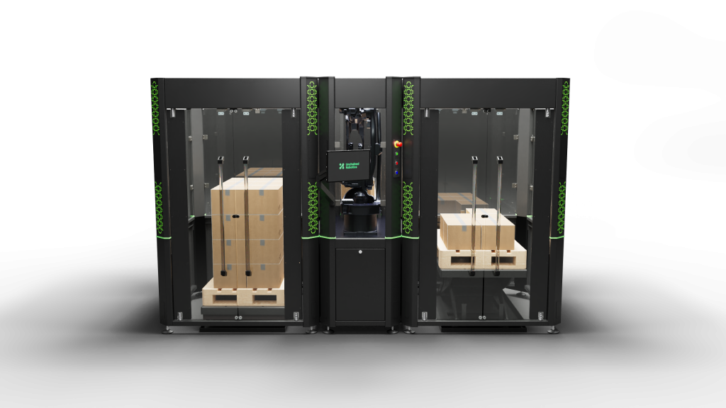 Mit der MalocherBot-Zelle zum Palettieren lassen sich zwölf Pakete pro Minute stapeln und Pakete mit einem Gewicht bis 20kg verarbeiten.