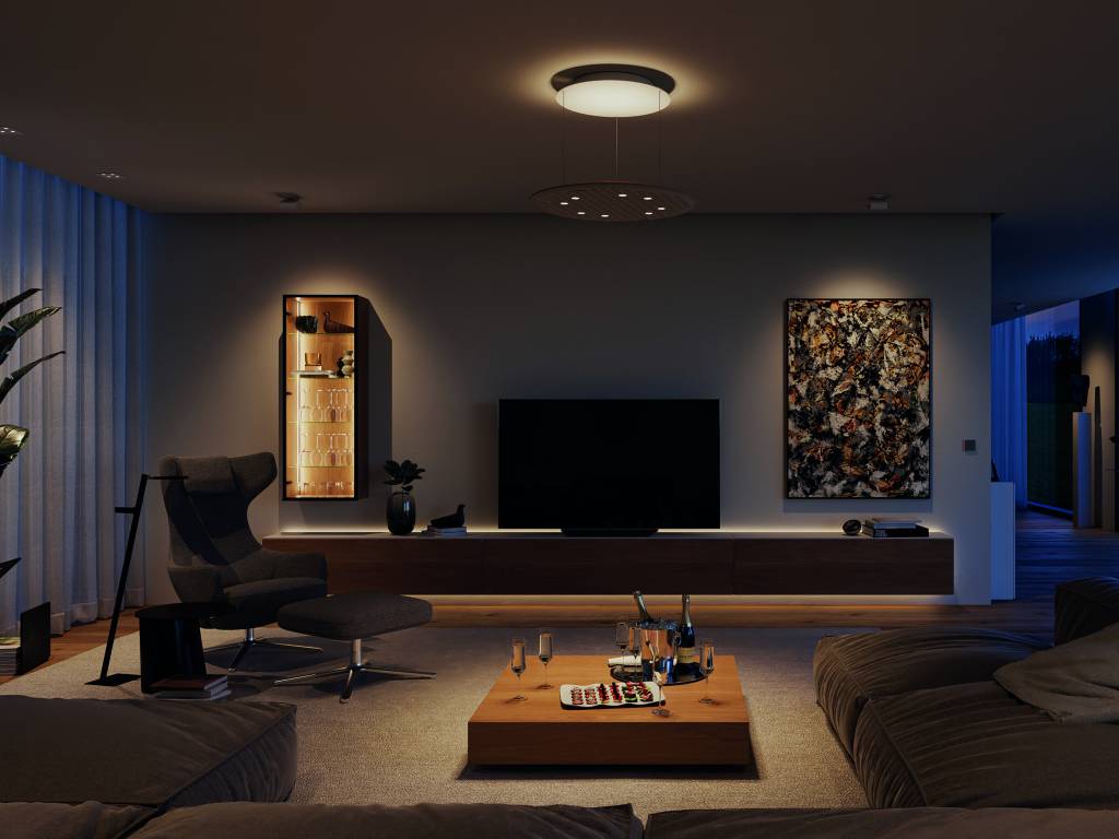 Licht im Möbel und im Raum ist ein zentrales Thema am Holz-Handwerk-Messestand von Häfele.