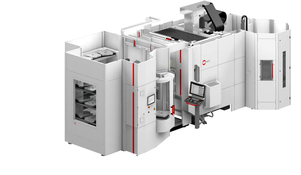 Eines der neuen Highlights von Hermle mit Sitz im baden-württembergischen Gosheim: C 42 GEN2 inklusive Handlingsystem HS flex.